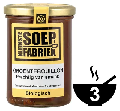 Image de Bouillon de légumesSmallest Soep Fabriek 400 ml - Bouillon de légumes vegan et sans gluten