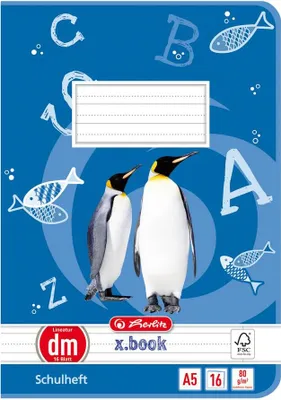 Produktbild von 10 Herlitz Schulhefte / DIN A5 / 16 Blatt / Lineatur dm