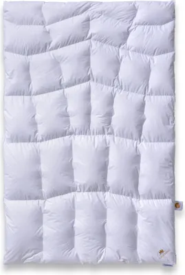 Produktbild von Daunen Bettdecke SCHLAFKÖNIG ® - 155x220 - MEDIUM WARM - 100 % 1A Daunen Klasse 1 BodyComfort-S