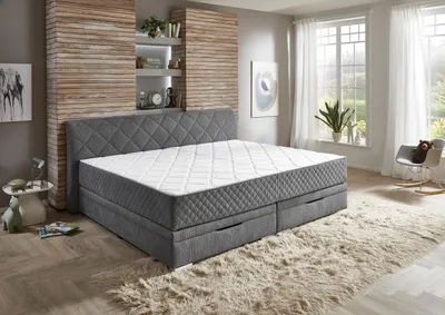 Produktbild von Boxspringbett >SoftNight< inklusive 7-Zonen-TTFK-Matratzen Familienbett 240x200 cm
