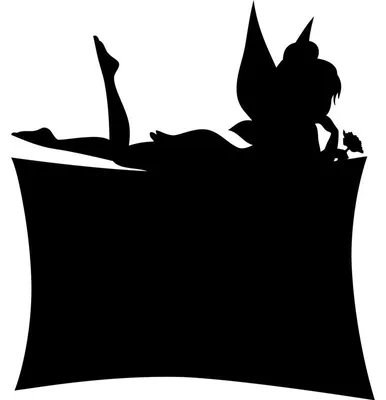 Produktbild von Kreidetafel-Aufkleber – abwischbare Wandaufkleber – Feensilhouette – 85 x 75 cm