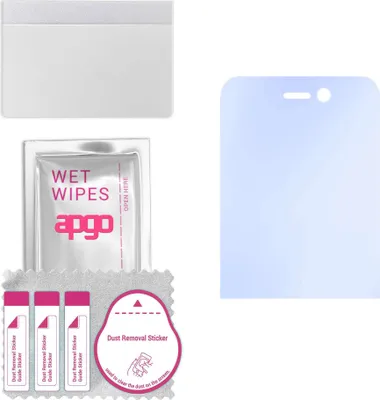 Produktbild von apgo Hybrid Schutzglas, kompatibel mit Nokia 230 2024, 9H Härte, Flexible Nano Glass PRO, toller Ersatz für Hartglas, kratzfester Displayschutzglas, Displayschutz, Full Glue