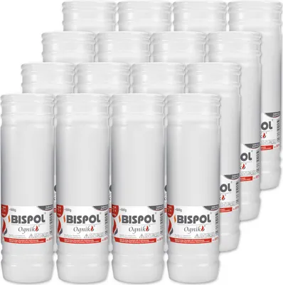 Obrázek produktu pro Náplně do parafínových svíček BISPOL WP7N 168H 16ks.