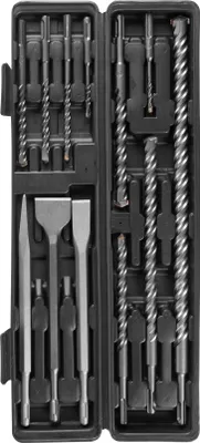 Produktbild von Satz Bohrer und Meißel Strend Pro SD043, 12-teilig, SDS+, im Koffer