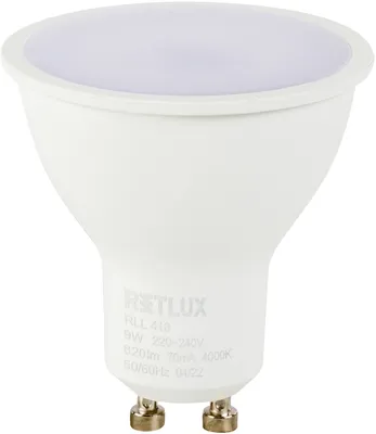 Obrázok produktu pre RETLUX RLL 418 LED žiarovka, 9 W, pätica GU10, 600 lm, 4000K - studená biela, životnosť viac ako 25000h