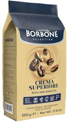 Produktbild von Caffe Borbone Crema Superiore Kaffeebohnen 500 g, Arabica/Robusta, aromatisch