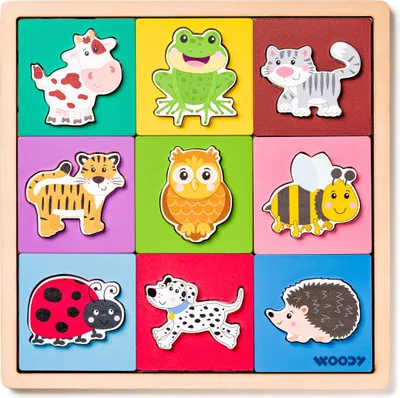 Immagine prodotto di Puzzle con animali, forme e colori