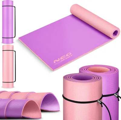 Obrázek produktu pro Mata do ćwiczeń 173 x 61 x 0,6 cm Neo-Sport - 19203 fioletowo-różowa
