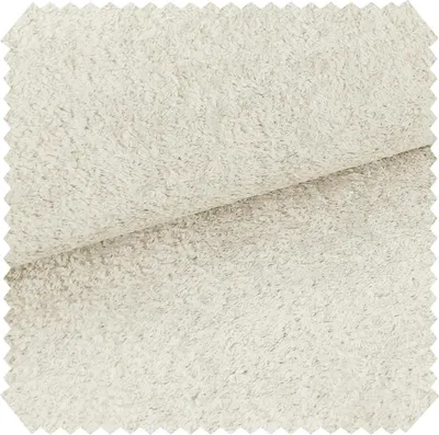 Produktbild von novely® MONIQUE Samtweicher Bouclé-Velours-Stoff, Schwer Entzündbar Meterware 1lfm - Farbe: 03 Creme