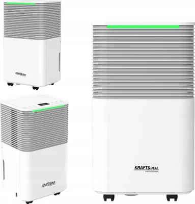 Zdjęcie produktu dla Osuszacz Powietrza 13L/24H LCD Timer 200W cichy zbiornik 2,5L Kraft&Dele