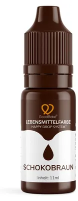 Produktbild von GoodBake Lebensmittelfarbe Schokobraun 11ml – flüssig, backfest, Teig & Creme färben