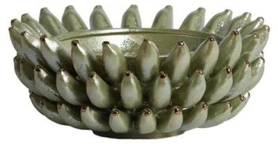 Immagine prodotto di Smalto di Vetroceramica Verde Perla ZITA di Light & Living – Ø34x15 cm