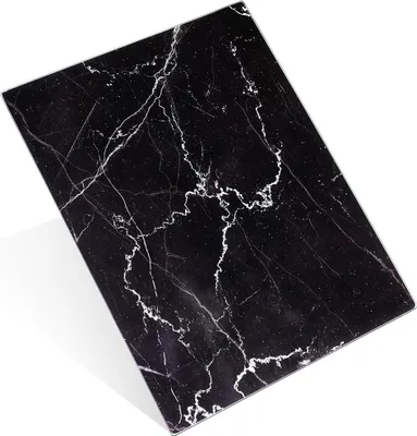 Produktbild von Vilde | Glas Schneidebrett - 40x30 cm - Schwarz - Antirutsch - Hochwertig - Ideal für Küche und Gemüse
