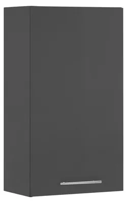 Productafbeelding van Hangkast >LAUNDREEZY< in antraciet, houtvezel - 50x90x31 cm (breedte x hoogte x diepte)