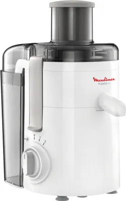 Produktbild von Moulinex JU3701 Frutelia+, wyciskarka do soków na zimno, szeroko otwierana, łatwa do czyszczenia, 2 prędkości i tryb pulsacyjny, 350 W