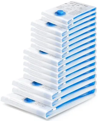 Produktbild von 8er Pack Reise-Kompressionsbeutel für Kleidung, 60 x 40 cm kleine Reisebeutel, Kompressionsbeutel für Kleidung, Reisebeutel für Kleidung.