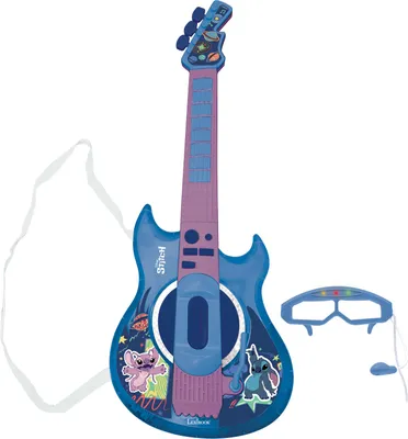 Produktbild von Leuchtende elektronische Gitarre mit Brille und Stitch-Pickup