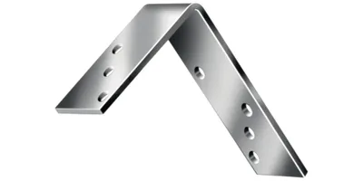 Zdjęcie produktu dla Kątownik belki L80x40 mm szerokość 30 mm grubość stali 2 mm ocynkowany na niebiesko