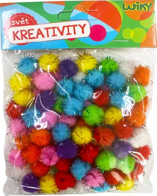 Produktbild von Pom Pom Glitter 15 mm, 80 Stück