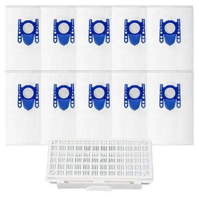 Staubsaugerbeutel-Set, 10 Beutel + 1 HEPA-Filter, für Bosch Serie 8