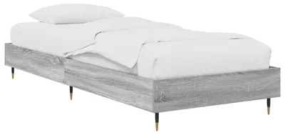 Produktbild von Bettrahmen Grau Sonoma 80 x 200 cm Holzwerkstoff