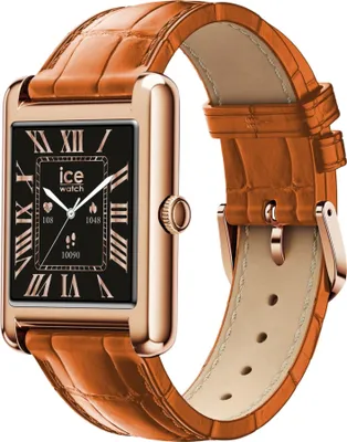 Image de Ice Smart Tk 2.0 Rose Gold Montre Connectée élégante Rose Gold Cognac Croco - Ice Watch