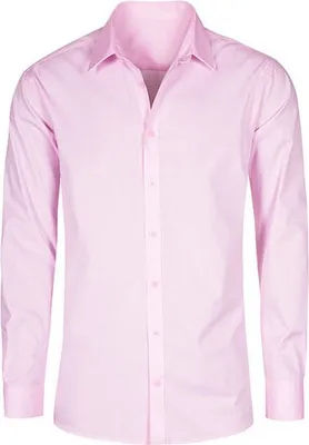 Produktbild von Oxford Langarm-Hemd Herren, hellrosa, XL