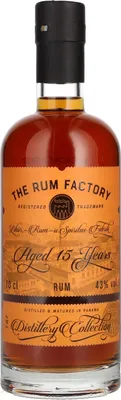 Produktbild von The Rum Factory 15 Years Old Rum 43% Vol. 0,7l