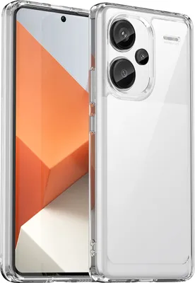 Produktbild von Schutzhülle für Xiaomi Redmi Note 13 Pro+ Klar Rückseite Stoßfeste TPU Silikon Bumper Hülle Transparent