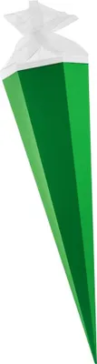 Produktbild von Goldbuch Bastelschultüte 85 cm 6eckig mit Tüllverschluss grün