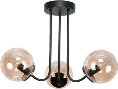 Produktbild von Deckenhängende Plafon Schwarze Glaslampe Amber 15-202 Gosti