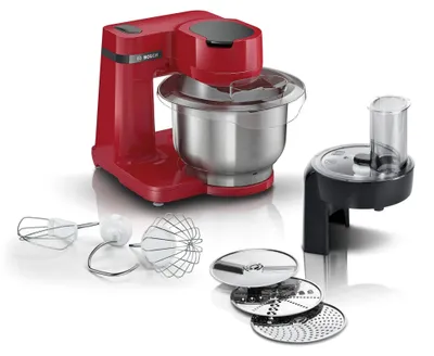 Produktbild von Bosch Serie 2 MUMS2ER01, 3,8 l, Rot, Tasten, 2,4 kg, 1,7 kg, 1,1 m