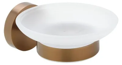 Obrázok produktu pre Mydelnička X-ROUND COPPER, matné sklo, matná meď