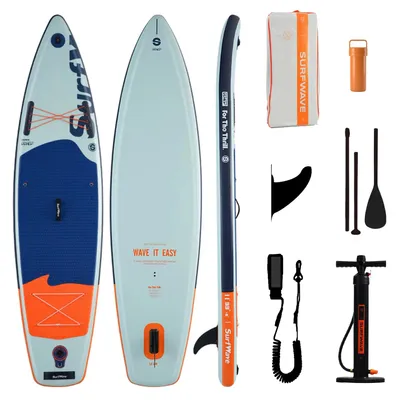Obrázek produktu pro Nafukovací paddleboard, protiskluzový povrch, kompletní set příslušenství, černá barva
