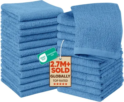 Productafbeelding van Utopia Handdoeken, 24 washandjes, 30 x 30 cm, (in de kleur elektroblauw)