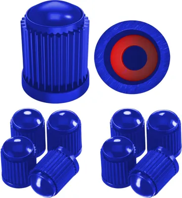 Produktbild von Schrader Ventilkappen; 10er Set; Farbe: Blau