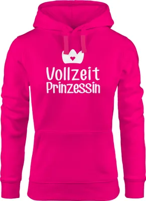 Produktbild von süßer Hoodie Damen Vollzeit Prinzessin Sweatshirt Kapuze Kapuzenpullover Moonworks® pink M
