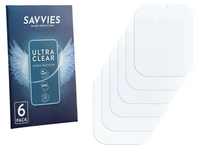 Produktbild von 6x Für idomars M003bk 1.8" Schutzfolie Savvies Displayschutz Display Schutz Folie Klar Transparent