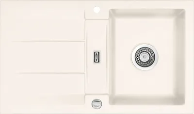 Produktbild von Spüle KeraDomo GENEA 87 in JASMIN mit Excenterbedienung / Einbauspüle