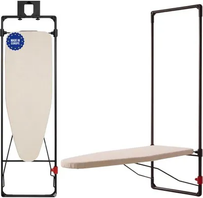 Produktbild von Famanu Bügelbrett Wand- oder Türmontage, platzsparend und langlebig - 90 x 33 cm