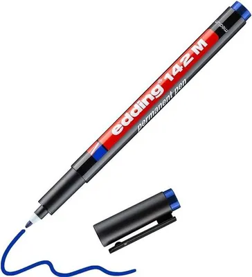 Obrázek produktu pro Edding 4-142003, Modrá, Pokuta, Černá, Kulatý, 1 mm, Německo