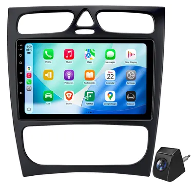 Immagine prodotto di Autoradio Android 9'' 64GB per Mercedes C-Klasse W203 Vorfacelift (2000-2004) con CarPlay & Android Auto Navigazione & Bluetooth