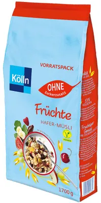 Produktbild von Kölln Müsli Bircher Frucht Grosspackung mit 4x1200g