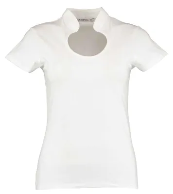 Produktbild von Kustom Kit - Oberteil Tropfenausschnitt für Damen LT2945 (34 DE - 36 DE) (Weiß)