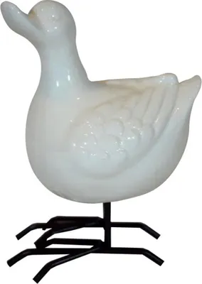Zdjęcie produktu dla Ozdobna biała kaczka 12 cm