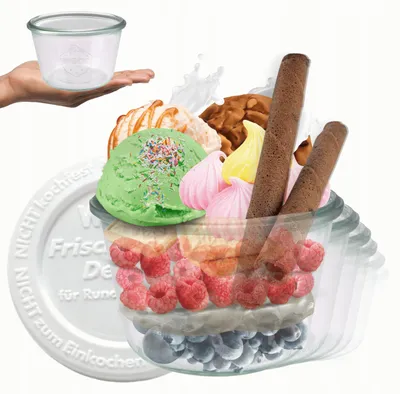 Produktbild von Weck Glas 370ml mit Kunststoffdeckel für Vorratshaltung