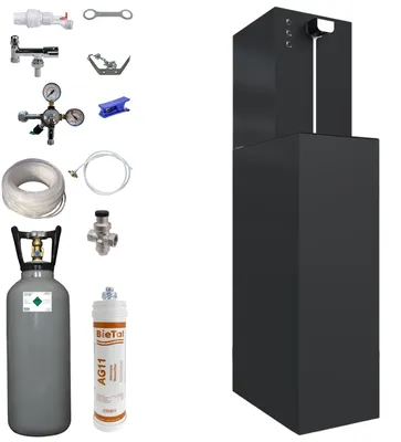 Produktbild von Wassersprudler Sprudelwasser Gerät Anlage Flux 30 Office Plus SW SET & 6 kg CO2
