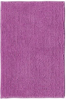 Zdjęcie produktu dla Ibenzoa® Mata do kąpieli 50 x 80 cm – miękka, wykonana z chenille i mikrofibry, antypoślizgowa mata do prysznica i toalety, możliwość prania w 30°C, elegancki fioletowy kolor
