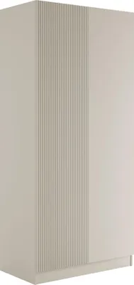 Produktbild von MIRJAN24 Kleiderschrank Como 2D, Stilvoll Schlafzimmer Kleiderschrank mit 2 Türen, Schlafzimmer, Kollektion (Farbe: Cashmere)