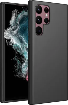 Produktbild von Hülle für Samsung Galaxy S23 Ultra 5G Silikon Schwarz Rückseite SM-S918B